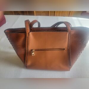Elegant Vinyl Brown Women's Tote Bag